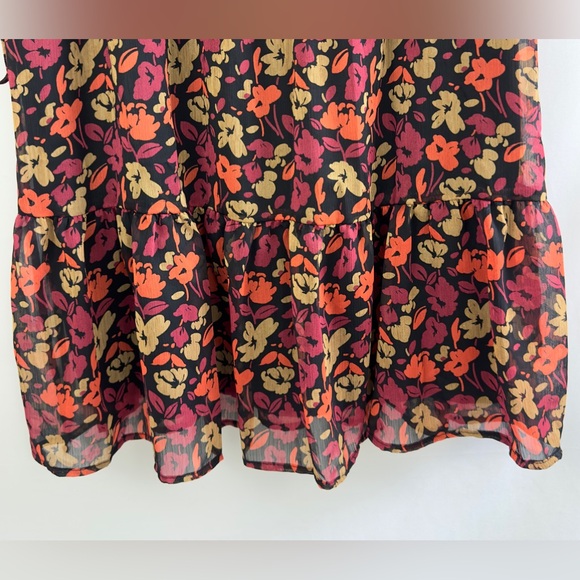 Kaileigh “Fall for you” mini faux wrap short sleeve dress bottom ruffle … - Picture 12 of 15